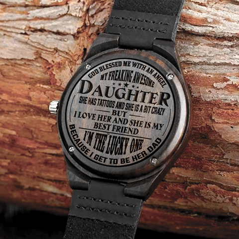 Gift For Daughter- Special gift engraved wooden watch