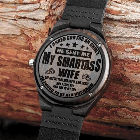 Special Gift For Wife - Special Gift Engraved Wooden Watch