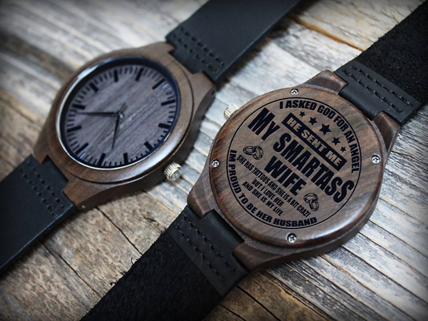 Special Gift For Wife - Special Gift Engraved Wooden Watch